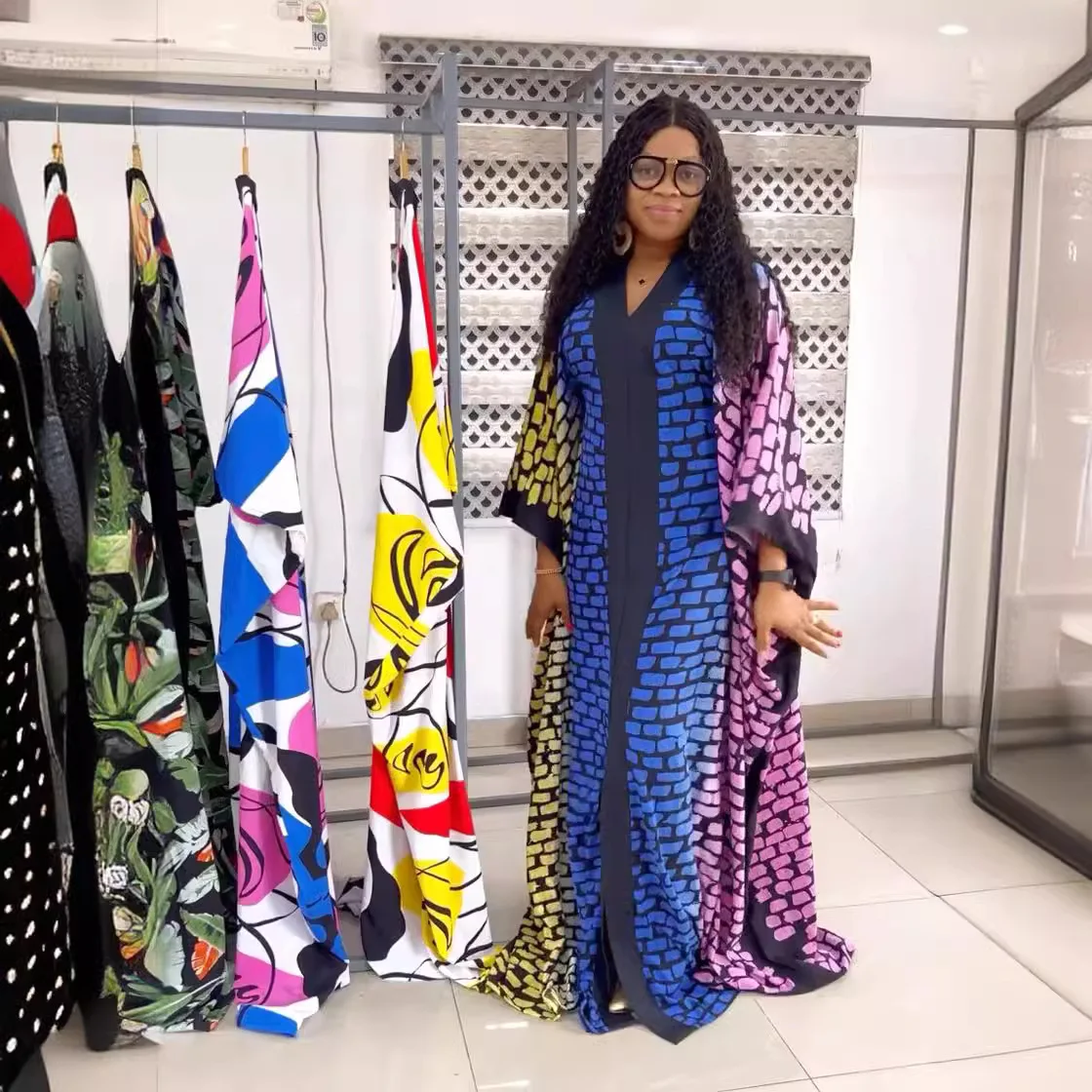 

African Dresses for Women Traditional Africa Clothing Dashiki Ankara Outfits Gown Abayas Robe Muslim Kaftan Maxi Long Dress 2024