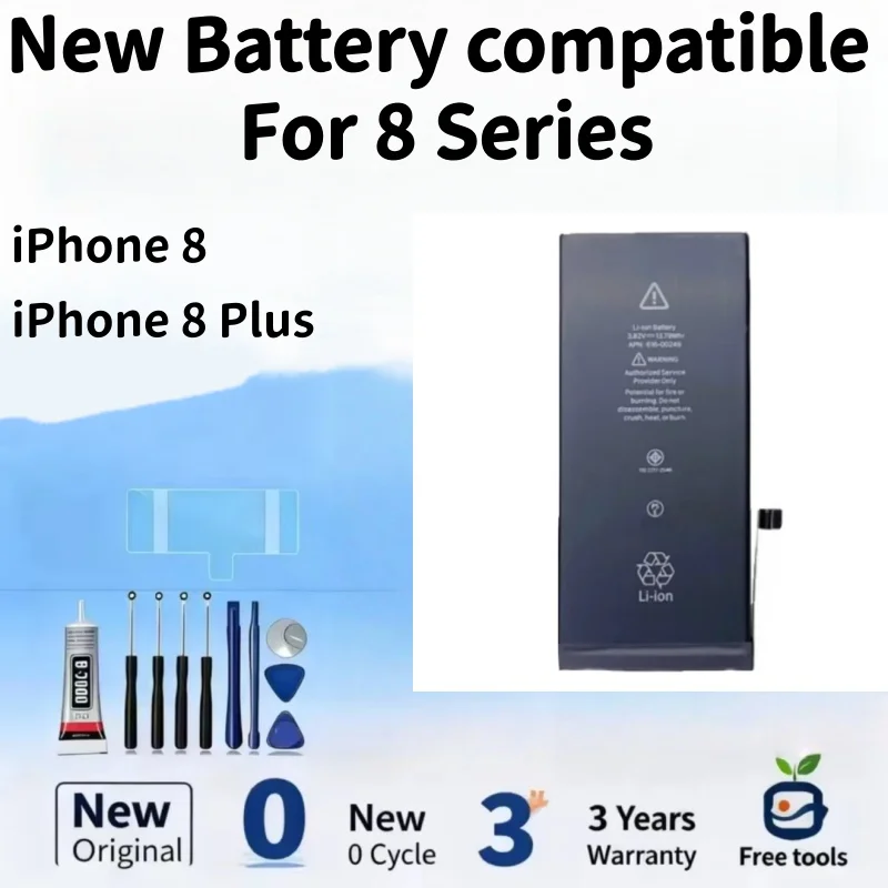 New Battery compatible For iPhone 8 / iPhone 8 Plus Mobile Phone Batteries + Free Tools
