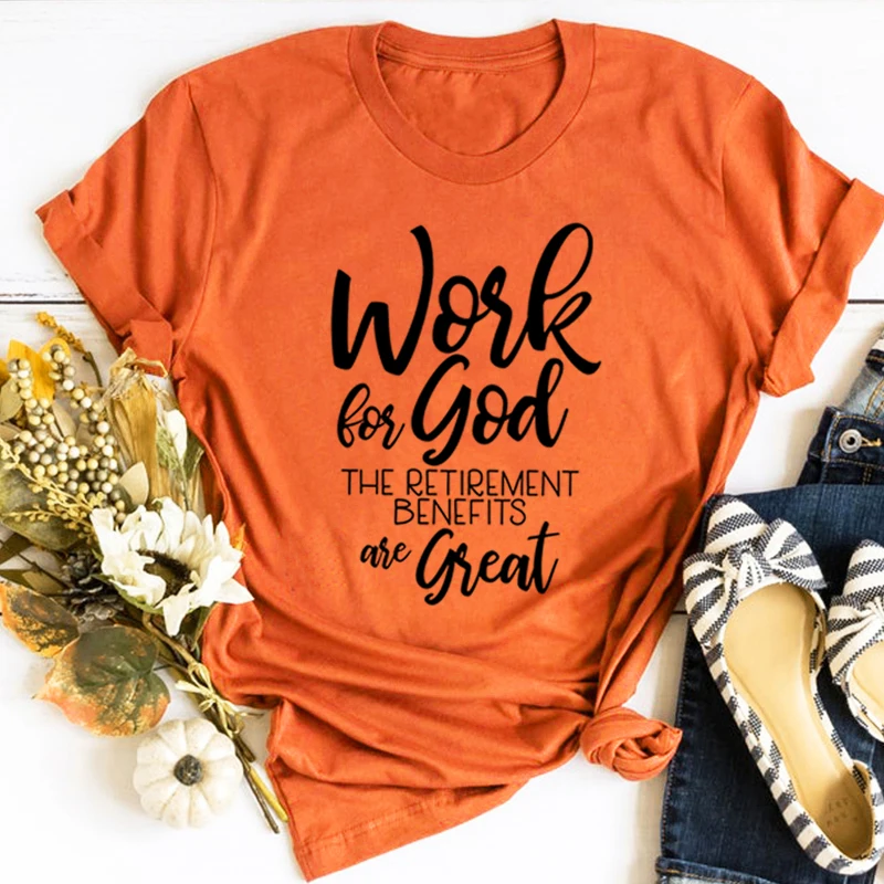 

God Graphic T Shirts Great Ladies Top Kawaii Clothes Jesus T Shirt Women Christian Tees Christianity Shirts Casual L