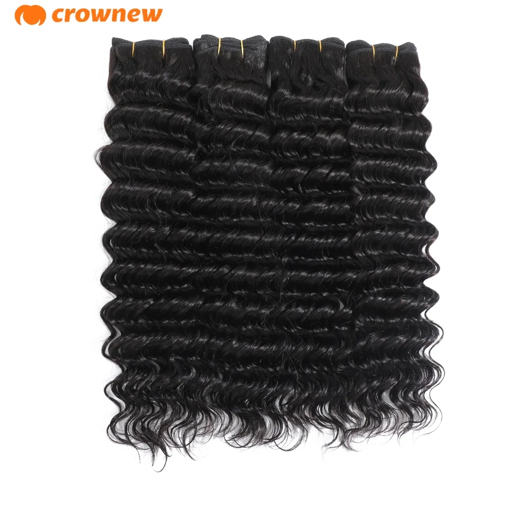 

Пучки волос с глубокими волнами, 100% пучки человеческих волос, 36-дюймовые пучки человеческих волос с глубокими волнами, пучки натуральных человеческих волос с двойным утком