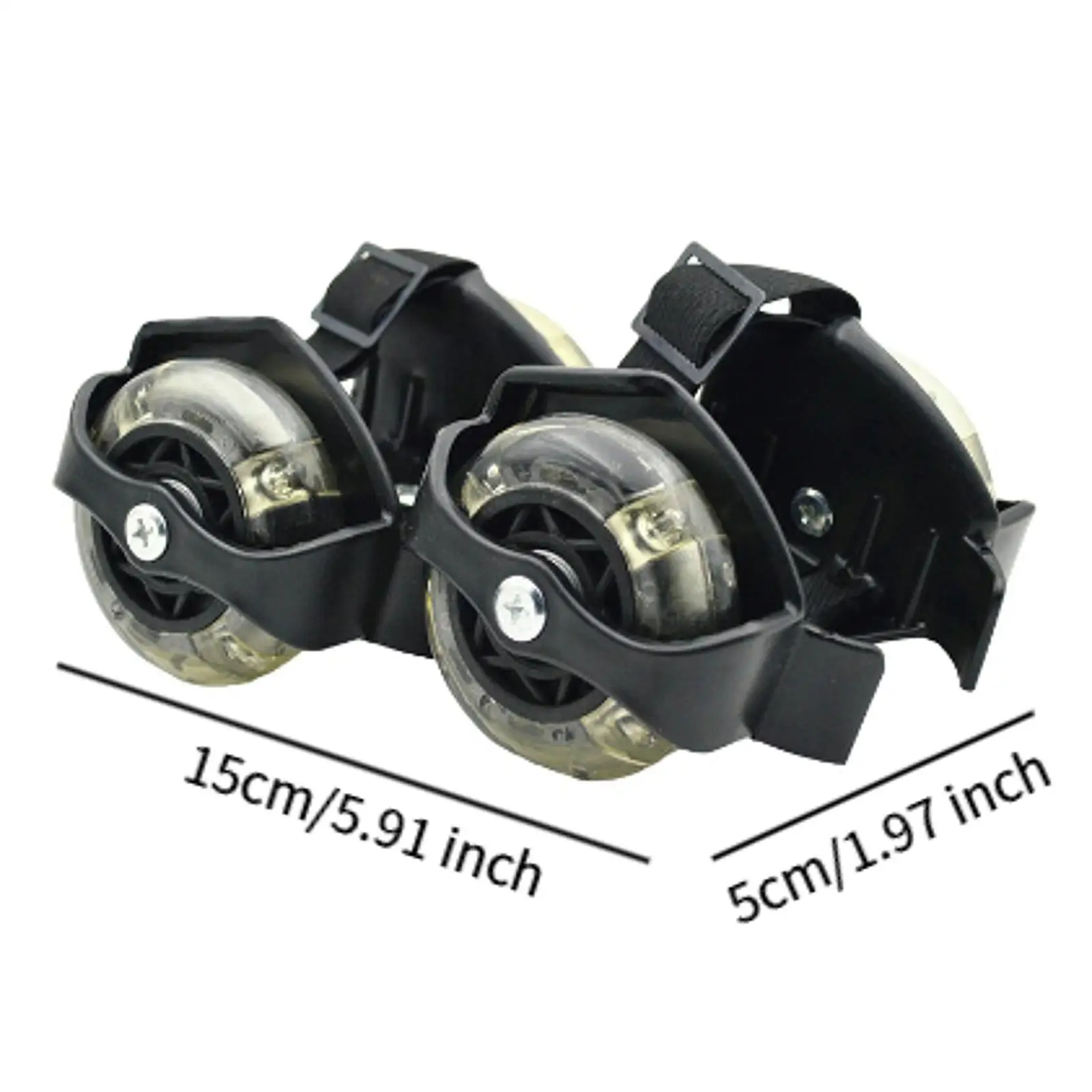 Heel Wheels Sturdy Flashing Roller Shoes Heavy Duty Shine Roller Skating 1 Size Fits Most Adjustable for Boys Kids Girls Child