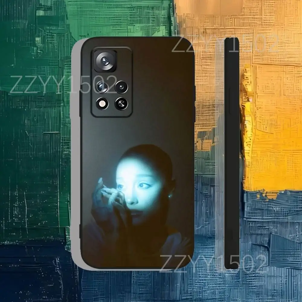 حافظة هاتف A-Ariana G-GrandeS Eternal Sunshine لهاتف سامسونج S25، S24، Ultra، S20، S30، Plus، S22، S23، Ultra، Plus، 5G سيليكون أسود ناعم