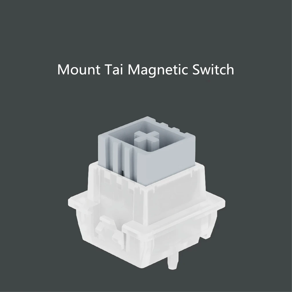 Mount Tai Magnetic Switch Ultra Stable Linear Hall Effect Switch 35gf Light Actuation 100M Keystroke Life Hot-Swappable