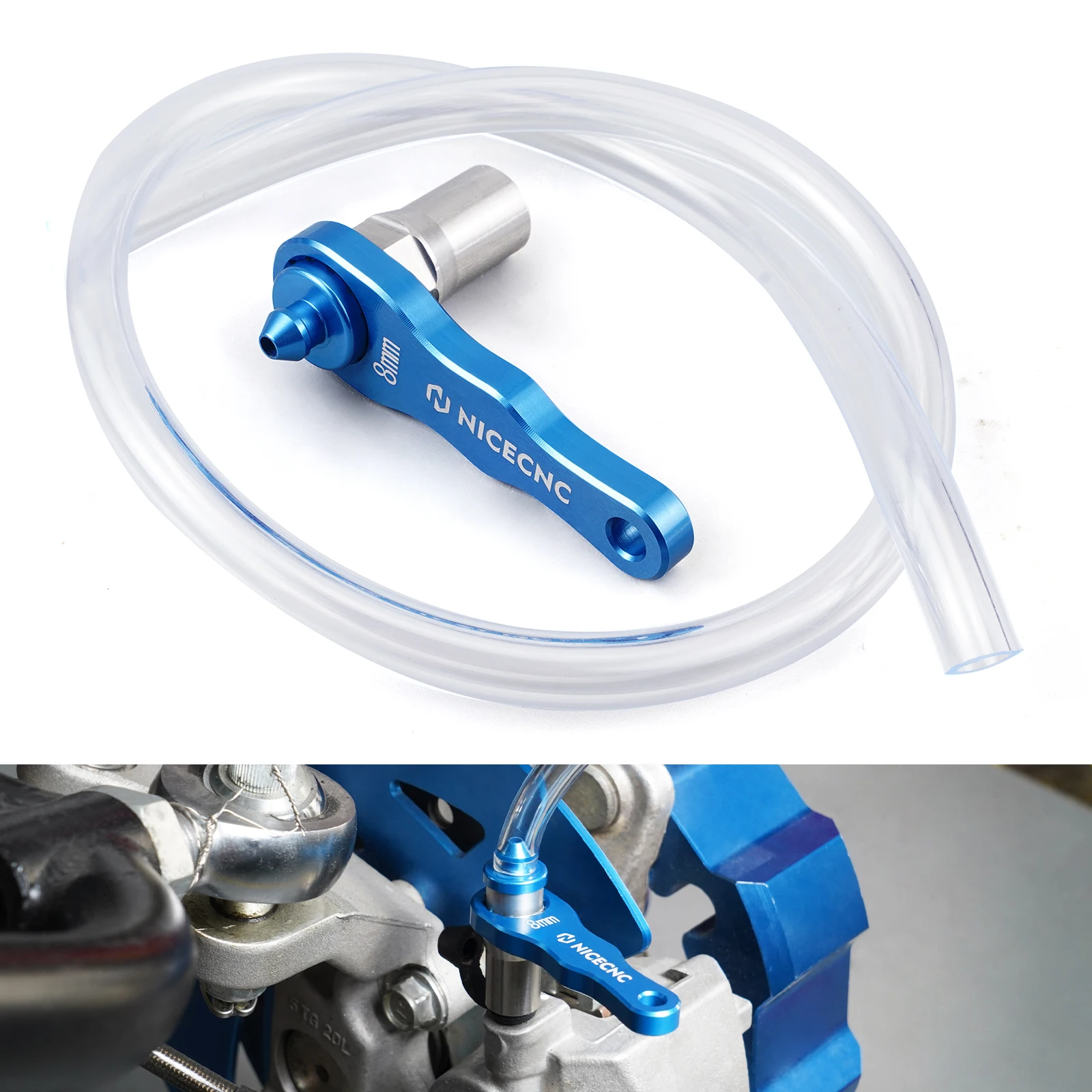 For Yamaha Tenere 700 XTZ 700 2019-2023 Tenere 700 World Raid 2022 MT07 2018-2022 8mm Mini Hydraulic Brake Clutch Bleeder Tool