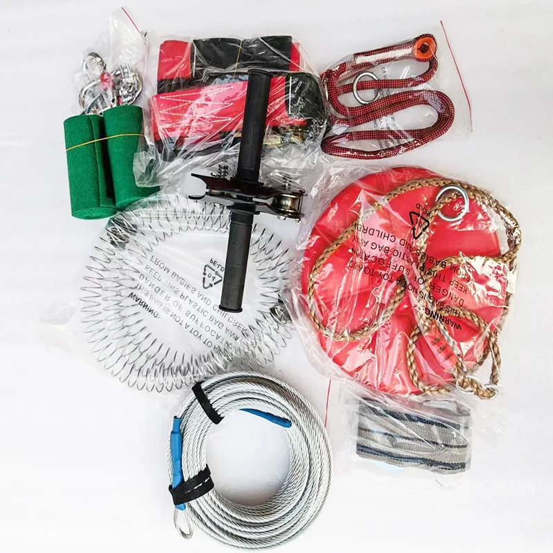 

Китайская распродажа, дешевая цена, детские качели для парка приключений на открытом воздухе, 12 м, трос, молния, стальной материал