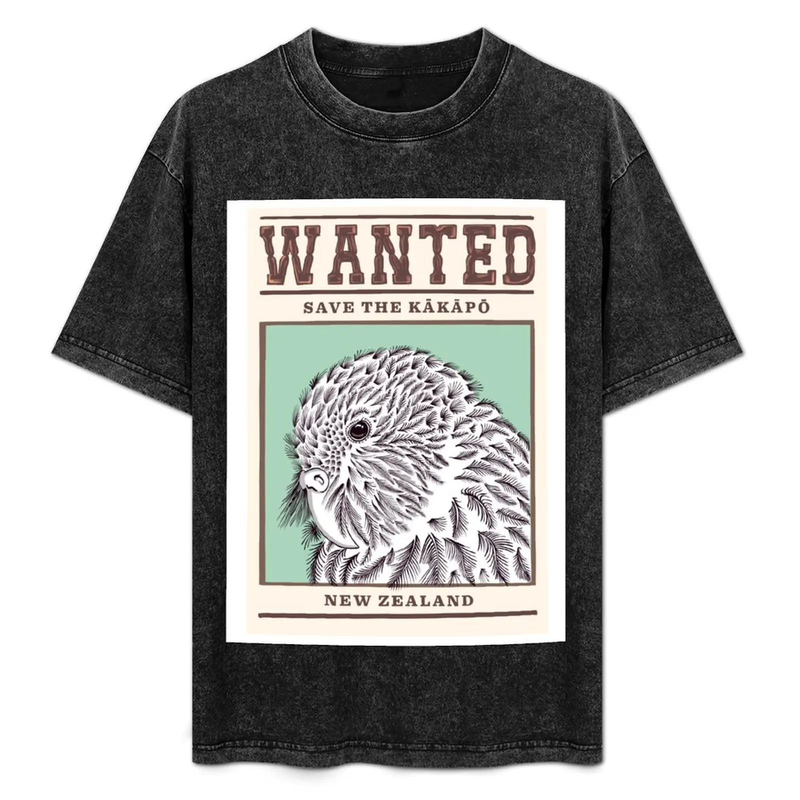 Save the Kakapo! T-Shirt cotton graphic tees heavyweights men tshirt