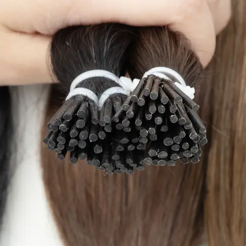 MRS HAIR Estensioni dei capelli con punta I Capelli umani veri Pre incollati Micro perline Capsule per capelli Capsule Microlink Capelli