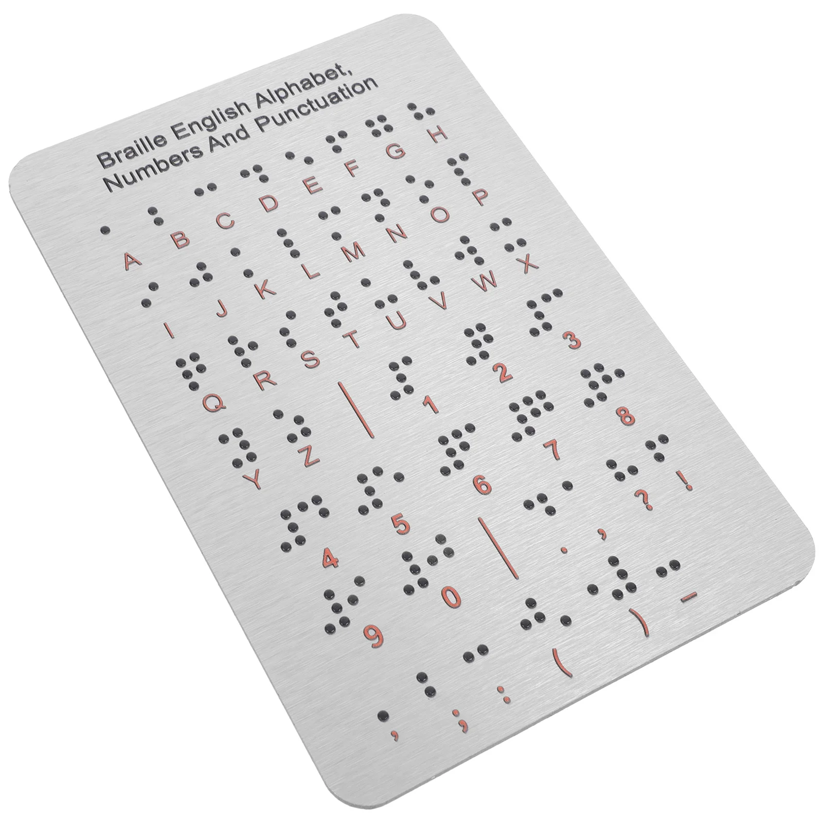 

Braille Learning Aids Blind People Teaching Boards Gadgets Supplies Metal Letter Books