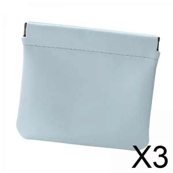 

PU Leather Pocket Makeup Bag Small Cosmetic Organizer Self Closing Travel Pouch for Women Purse