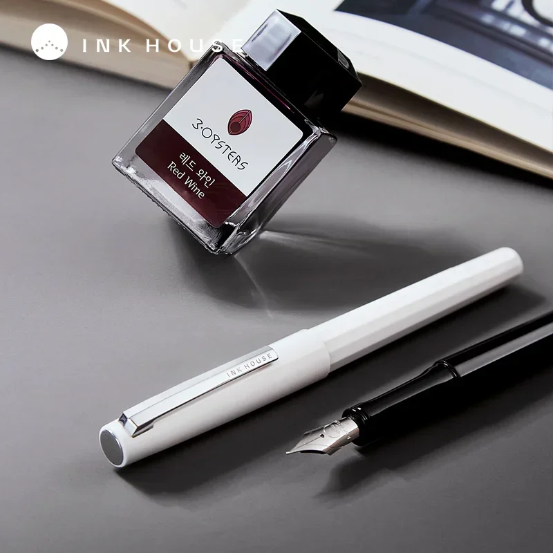 

INK HOUSE Brief Fountain Pen Bock EF/F Nib Mate Series Piston Filling Fountain Pen Writing Business Gift Pens