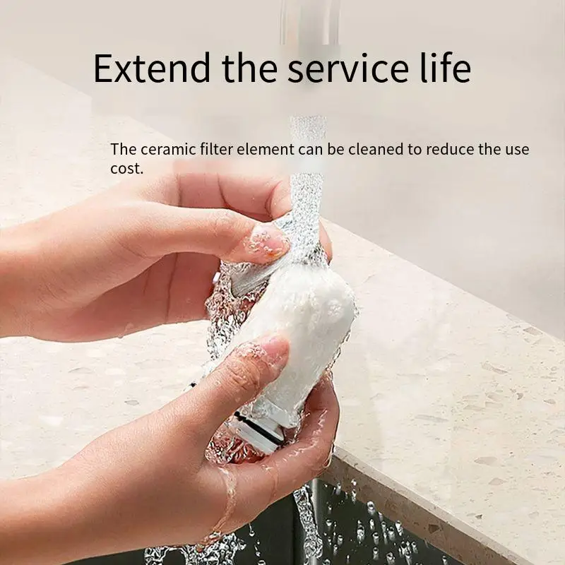 MIJIA Tap Water Purifier Clean Kitchen Faucet Washable Water Filter Nozzle Bacteria Removal Water Filter System for Home