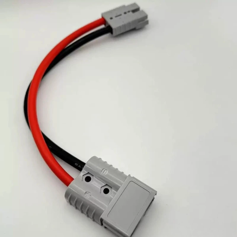 

For Anderson 120A High Current Power Connector with 6AWG 30/50/100CM Super Soft Silicone Cable Forklift Battery Charging Plug