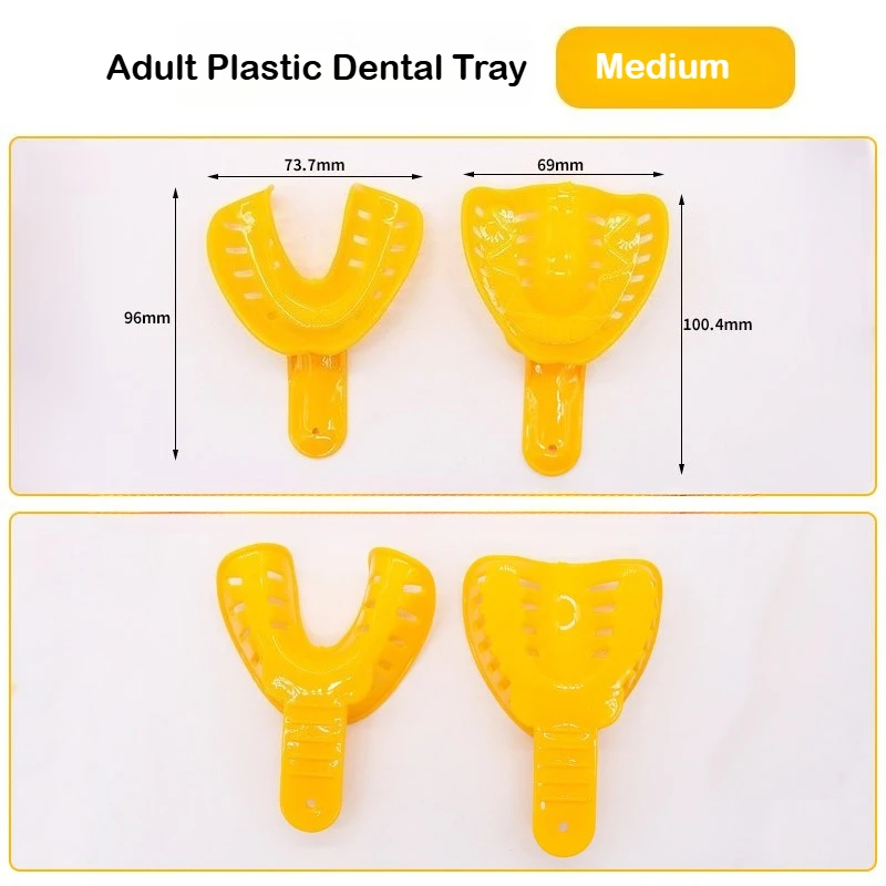 50 Pairs Dental Impression Trays - Autoclavable Plastic Teeth Holders for Adults & Children | Dentistry Tools image 3