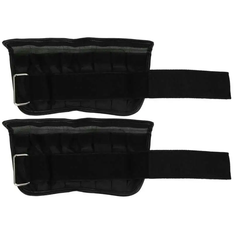 2pcs Adjustable Ankle & Wrist Weights - 1-6kg Sandbags for Fitness, Running & Exercise