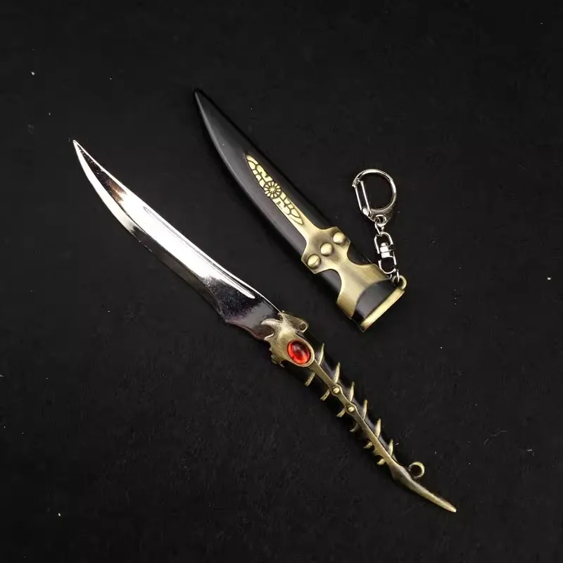 18cm Dragonbone Knife Aegon Dance of the Dragons Valyrian Steel Medieval Metal Weapon Model Keychain Samurai Sword Toys Gifts