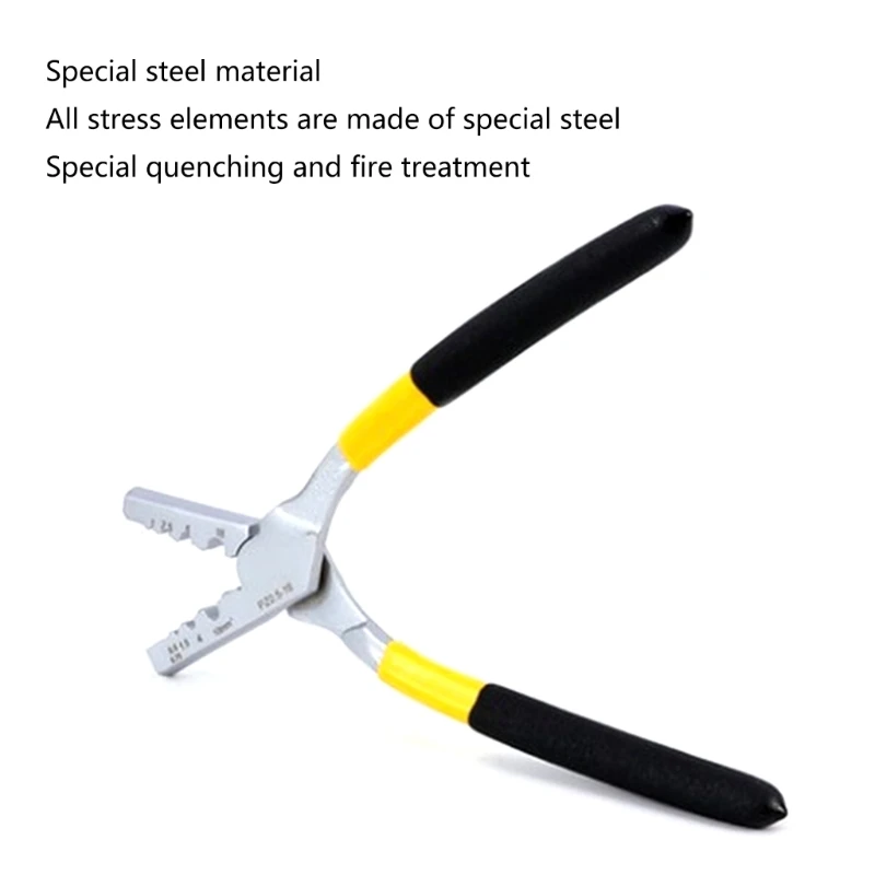 PZ0.5-16 Wire Crimping Pliers For Ferrules Terminals Crimping Capacity 0.5-16mm2 Dropshipping