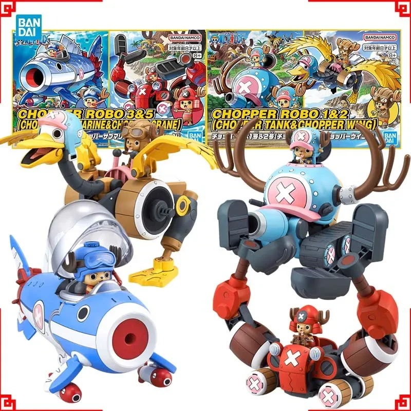 

Bandai ONE PIECE Model Kit Chopper Robo 3 5 Submarine Chopper 1 2 Tank Wing Action Figure Building Kit Anime Figures Toys Boys
