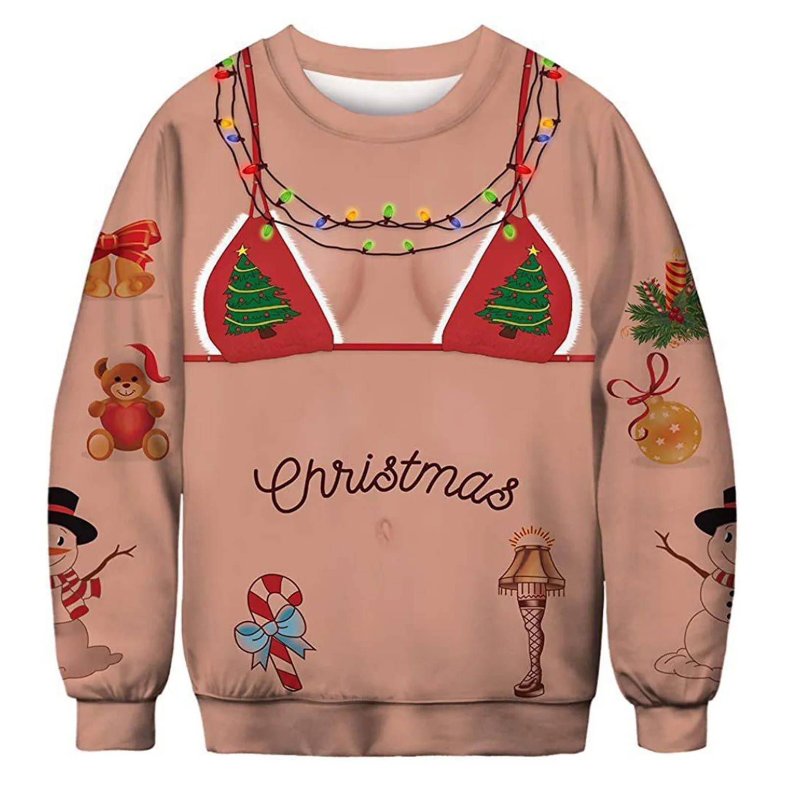 المبيعات الساخنة الحيوان الماعز الجرافيك عيد الميلاد سترة موضة الحيوانات الأليفة القط الكلب بلوزات للنساء الملابس عيد الميلاد الصبي هدية البلوفرات القمم #5