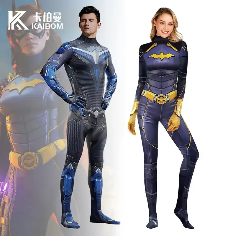 Film Gotham Ridders Nightwing Cosplay 3d Jumpsuit Vrouwen Mannen Bat Cosplay Kostuum Halloween Zenti Party Bodysuit