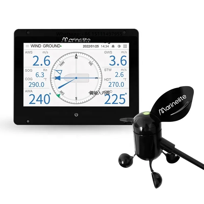 Marine Supplies Wind Vane Sensor Wind Anemometer for Sailing Essential Sailboat Navigation Instrument