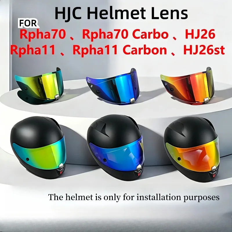 Helmet Visor for HJ 26 Helmet Visor for Rpha 11 Rpha 70 Venom Joker Style UV Resistant Windproof,Replacement Lens Face Shield