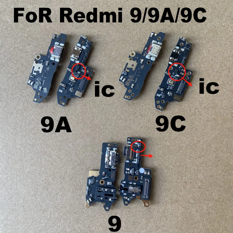 

For Xiaomi Redmi 9C 9A 9 9i 9AT USB Charger Charging Port Dock Connector Flex Cable Board Replacement