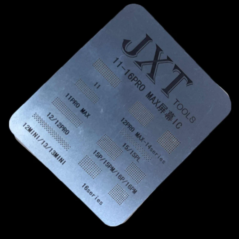 Universal BGA Reballing Stencil For IP 11 12 13 14 15 Pro Max Flex Screen Chip Steel Net LCD IC Protection