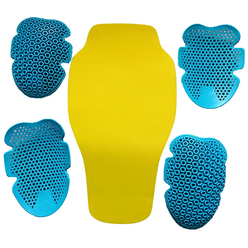 5PCs Motorcycle Jacket Soft Armor Protector Motobiker Racing Suits Rubber Protective Devices Internal Gear CE Authentication EVA