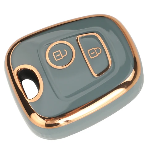 Jingyuqin 2BTN Мягкий чехол для смарт-ключа из ТПУ для Toyota AYGO для Peugeot 106 107 206 207 307 для Citroen C1 C2 C3 C4 XS...