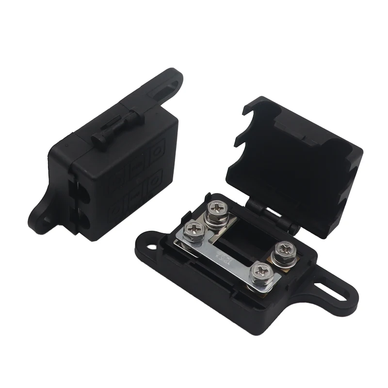 【1Set】 ANS MINI MIDI ANL Fuse Holder with Cover 30A 50A 60A 100A 125A 150A 200A for Automotive Marine