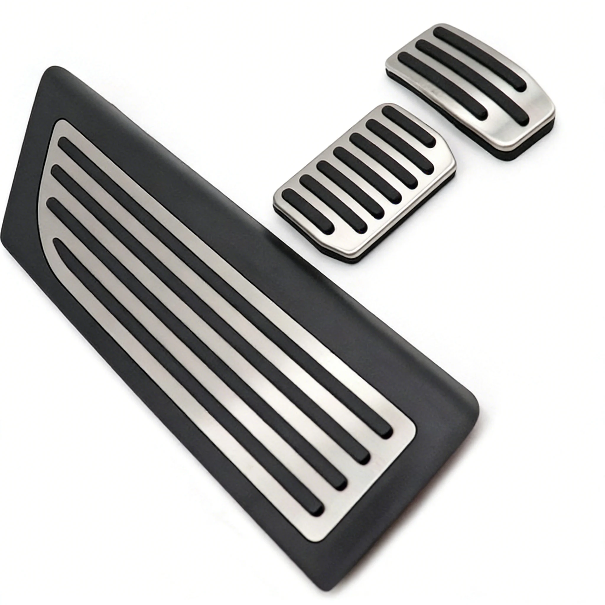 

Нескользящие накладки на педали из алюминиевого сплава для Tesla Model 3, матовые серебристые противоскользящие накладки на педали, перфорированные, для интерьера