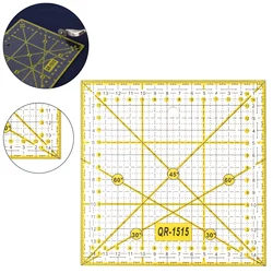 Acrylic 30 60 90 Degree Line DIY Sewing Ruler Quilting Tool for Measuring / Drawing / Crafts, Square Patchwork Ruler Fabric