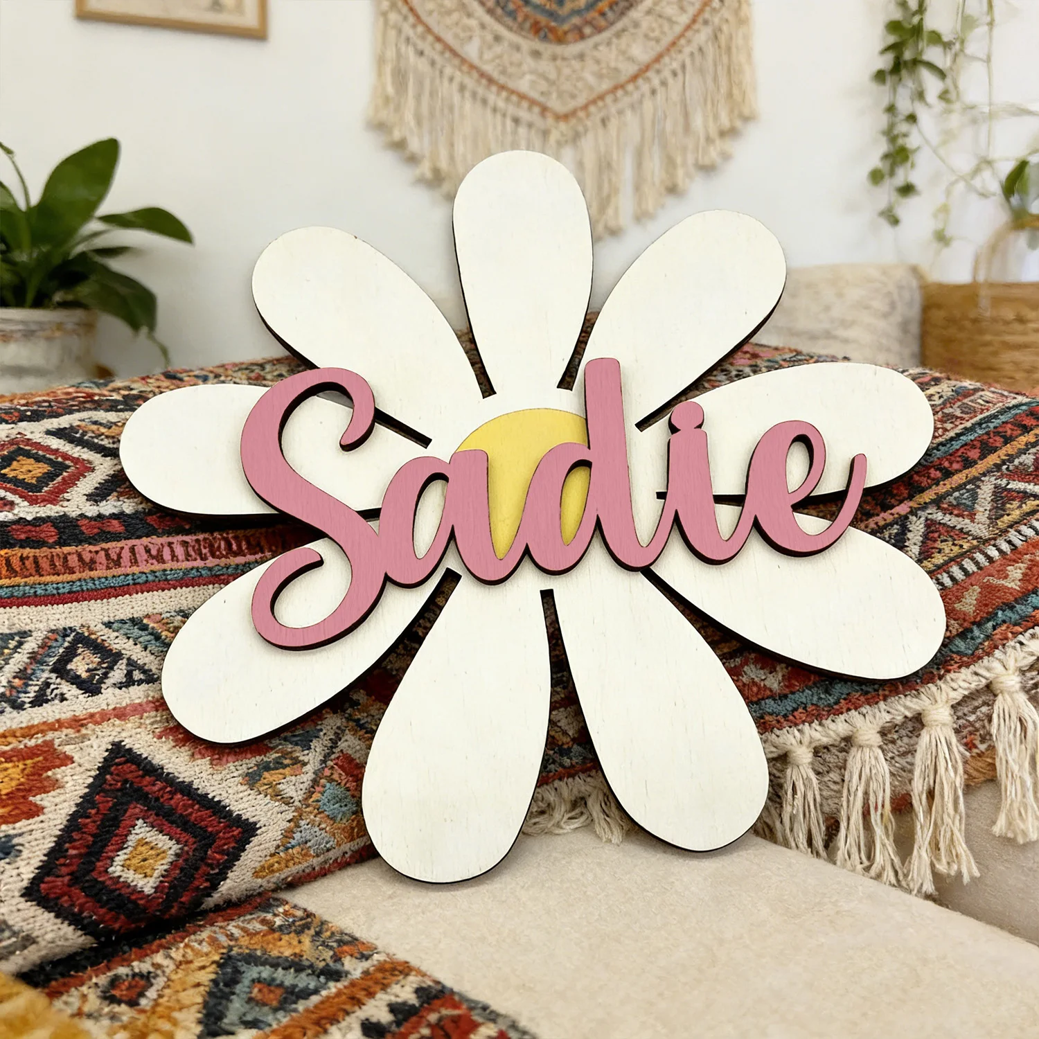 1pc flower shaped double-layer surname brand,customizable with exclusive names,suitable for parties,weddings,and special occas