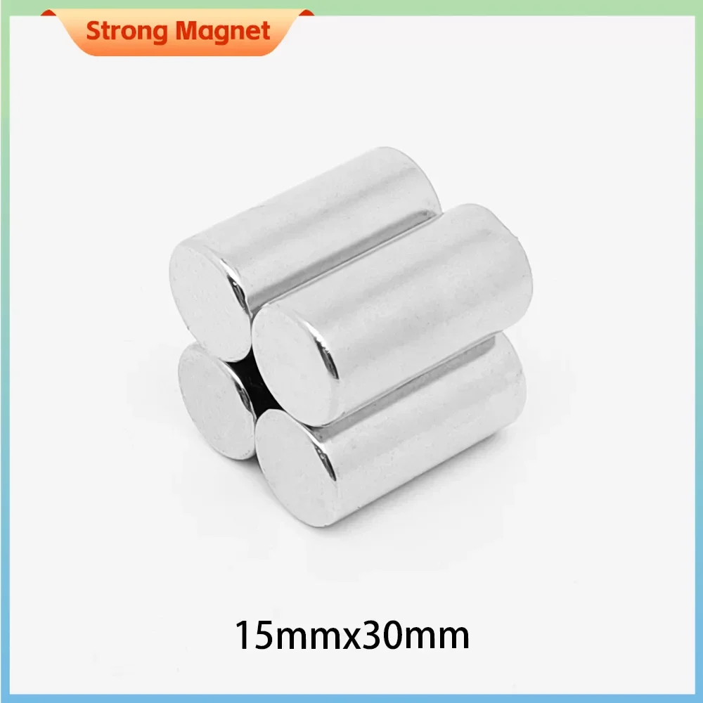 1/2/5PCS 15x30mm Circular Super Strong Neodymium Magnets Powerful N35 Fridge Magnet 15*30mm Fishing Magnet Magnetic Sheet