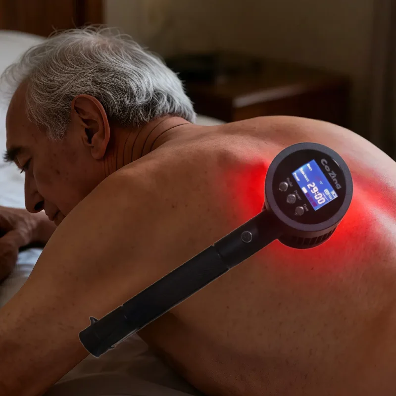 

Профессиональное ветеринарное холодное лазерное устройство мощностью 1295 МВт 808 нм 19*650 нм для облегчения боли при артрите и бедрах собак