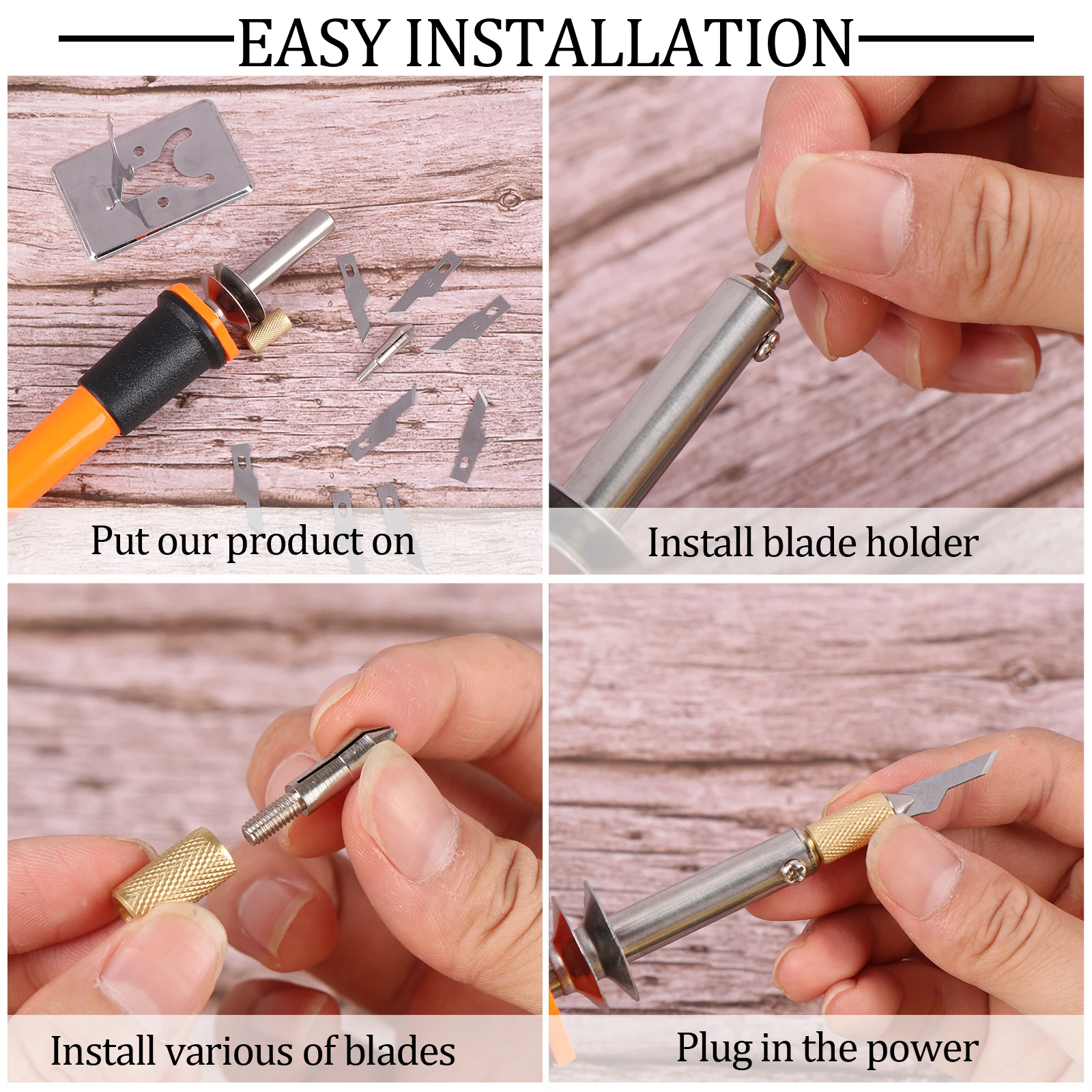 Hot Knife multifunctionele stencilsnijder met metalen standaard