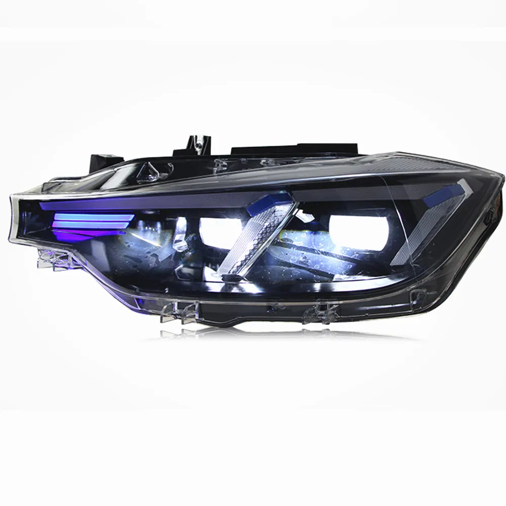 Akcesoria samochodowe do BMW F30 reflektory 2013-2018 F35 LED reflektor 320i 318i 325i zmodyfikowany przód DRL włączony kierunkowskaz montaż