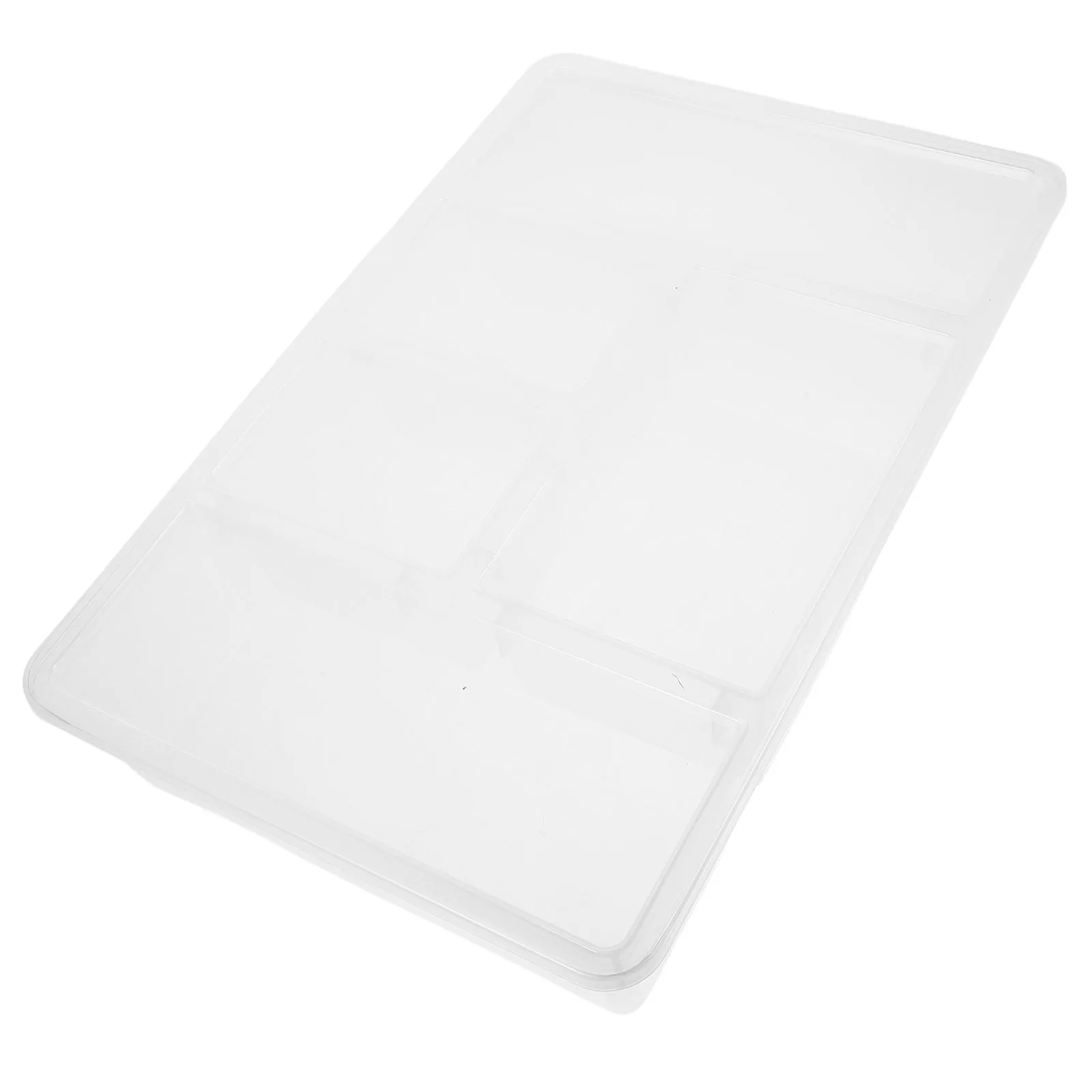 

Clear Snack Container Multifunctional Food Storage Box Lid Dustproof Freshkeeping Divided Compartments Fridge Pantry