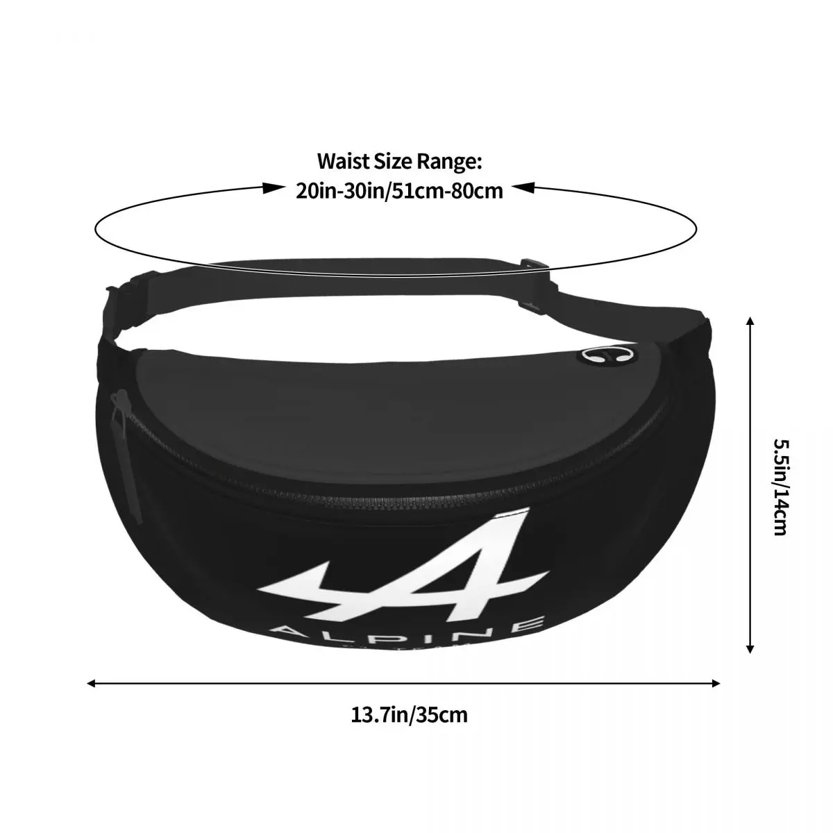 Alpine F1 Team Logo Waist Bag Merch For Men Trendy Strap Crossbody Sling Bag