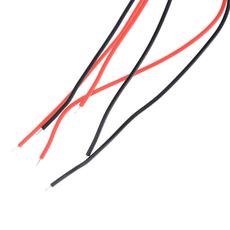 10 แพ็ค 9V แบตเตอรี่คลิป I ประเภทหนัง Faux ยาวการเชื่อมต่อที่อยู่อาศัยสีดำสีแดงสายไฟความยาว 5.9"