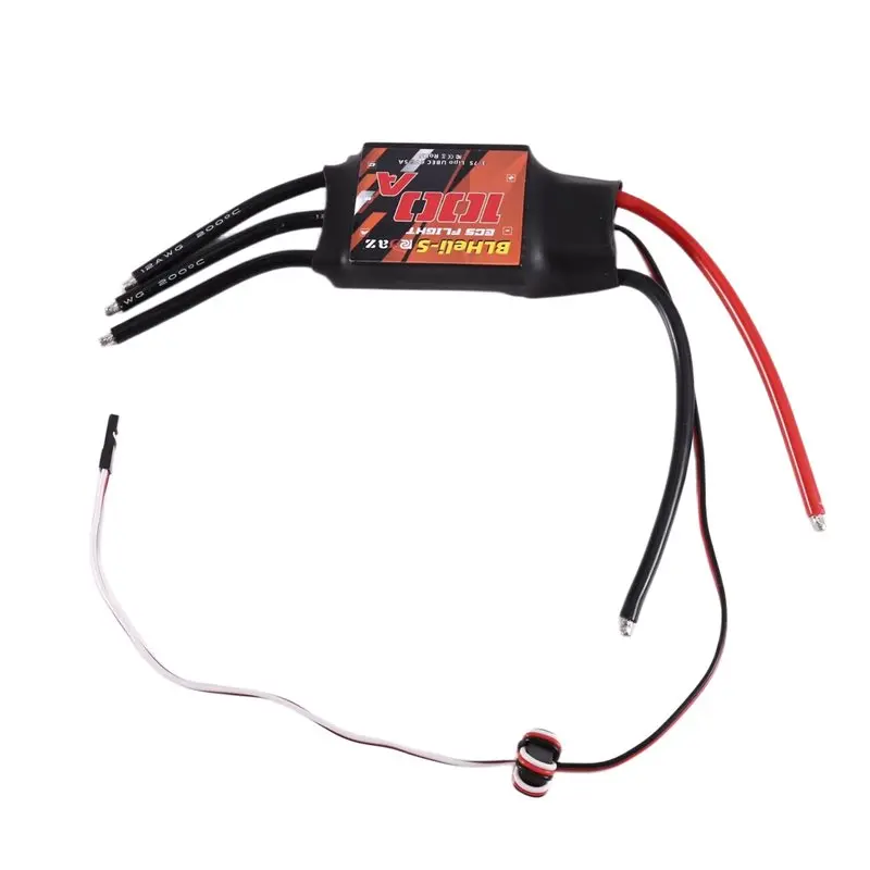 

MACH-Blheli RC Brushless ESC 100A Electric Speed Controller For Quadcopter Aircraft Model Fixed Wing Multi-Axis FPV RC Drone