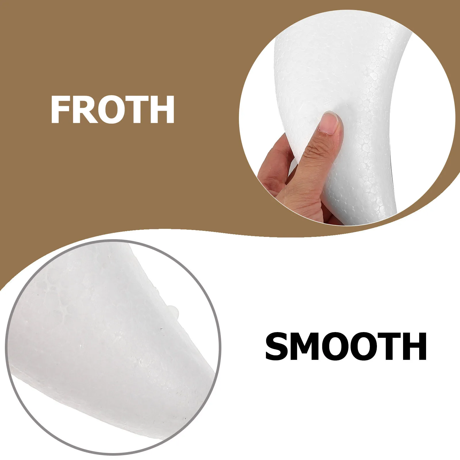 30Cm Foam Moon Ball Polystyrene Half Moon Crafts Kids DIY Painting Christmas Decor Handcraft Kindergarten Activities view 2