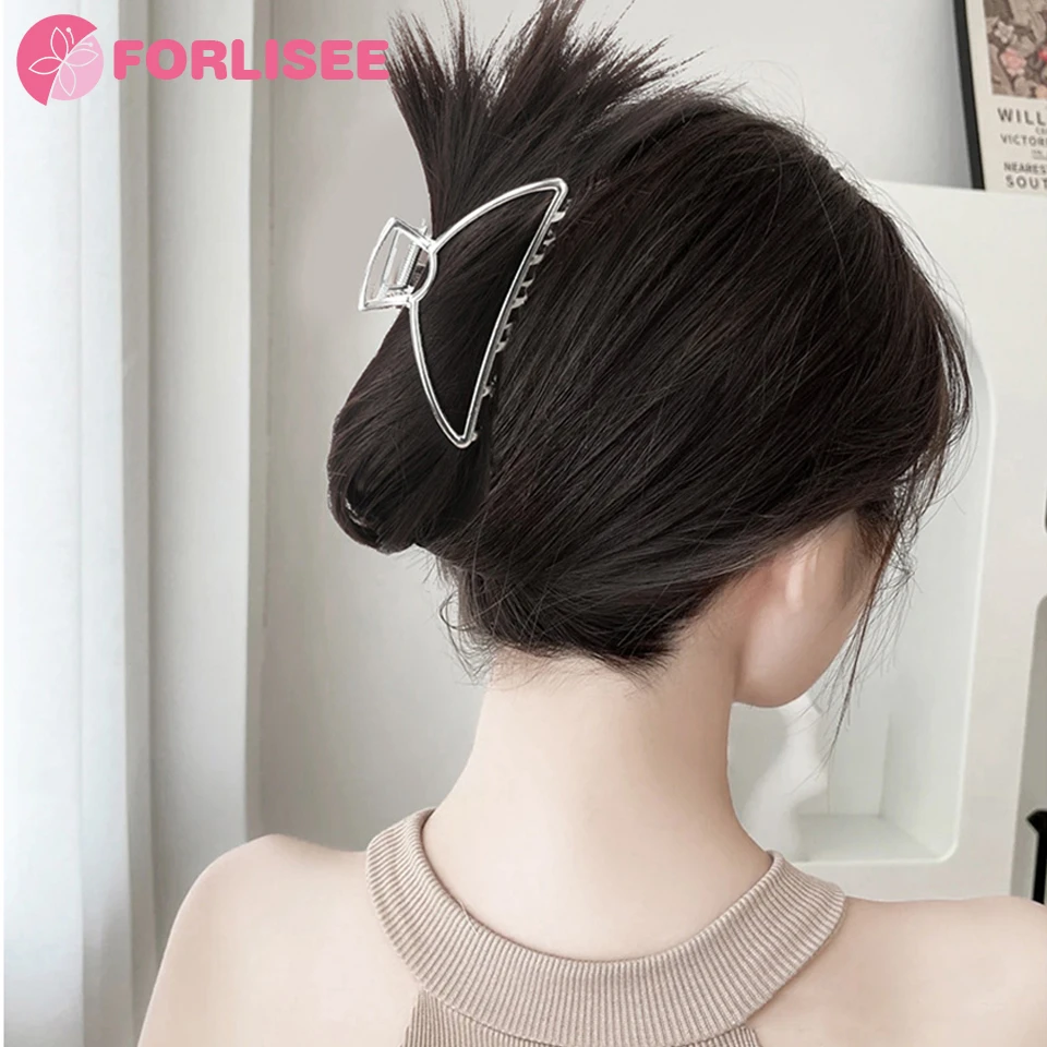 FORLISEE Synthetic Shark Clip Fake Hair Clip Female Ball Head Natural Flower Bud Head Fake Hair Ring