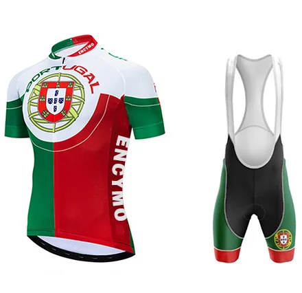 New Team Portugal Cycling Jersey Customized Road Mountain Race Top Reflective