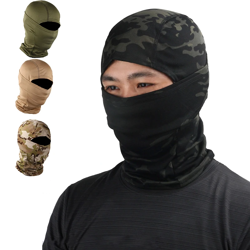 

Military Tactics Full Face Mask, Military Tactical Mask, Shield Set, Bicycle Army Air Gun Hunting Hat, Camouflage Scarf