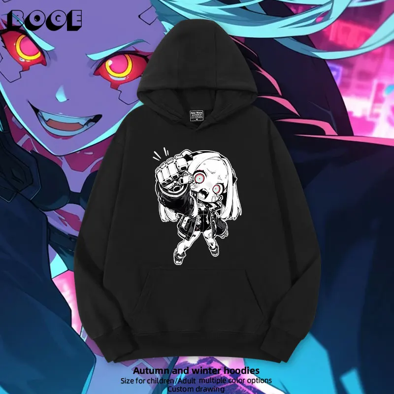 

Walker Rebecca Cartoon Game Anime Collaborative Hoodie Spring Autumn ex Comfortable Knitted Print Sweatirt