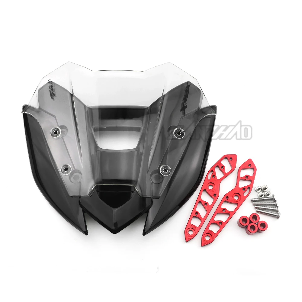 Motorcycle Racing Windshield Mini Sport PC Windscreen CNC Aluminum Bracket Accessories for Yamaha XMAX V2 2022 2023 2024