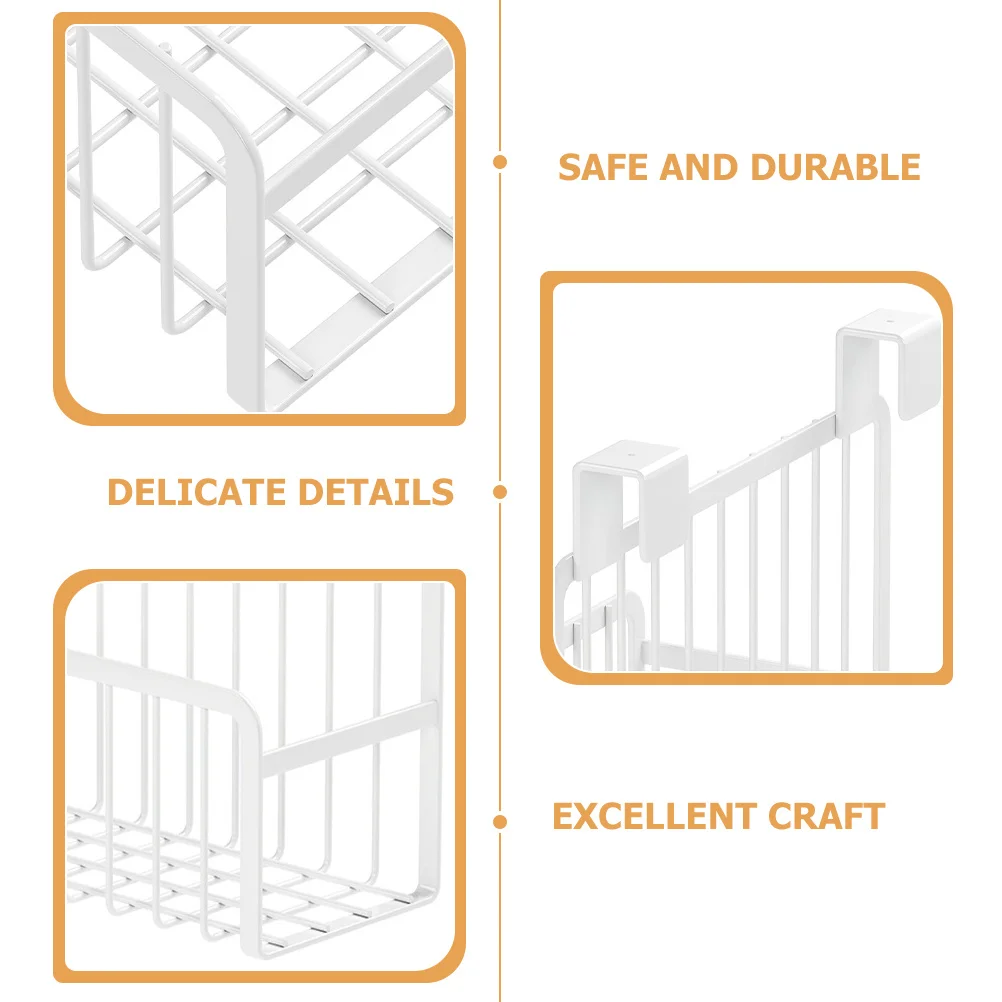 

Large Capacity Hanging Basket For Dorm Metal Bedside Storage Organizer Adjustable Wall Mount Sundries Container