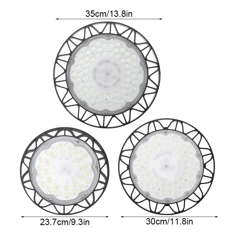 Imagem -03 - Luz de Teto Led High Bay Lâmpada para Oficina Iluminação Industrial Ufo Armazém au Plug 200 w 400 w 600w 180265v