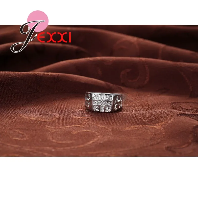 Fast Shipping Fashion Jewelery Charms 925 Sterling Silver Color Color Ring Women Wedding Birthday Party Accessories Wholesale